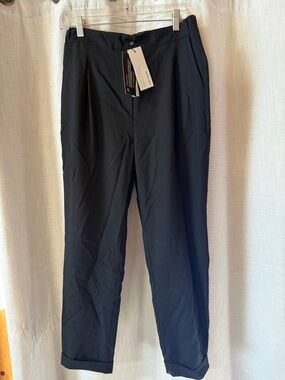Frank & Oak Men's Black Tailored Dress Pants